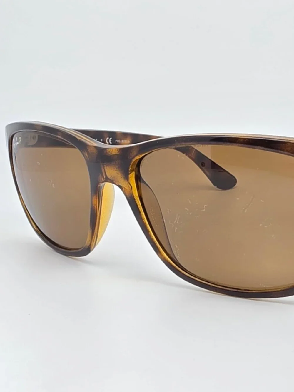 Ray-Ban RB4181 710/83 Havana Frame Polarized Brown Lens Sunglasses w/ Case Italy